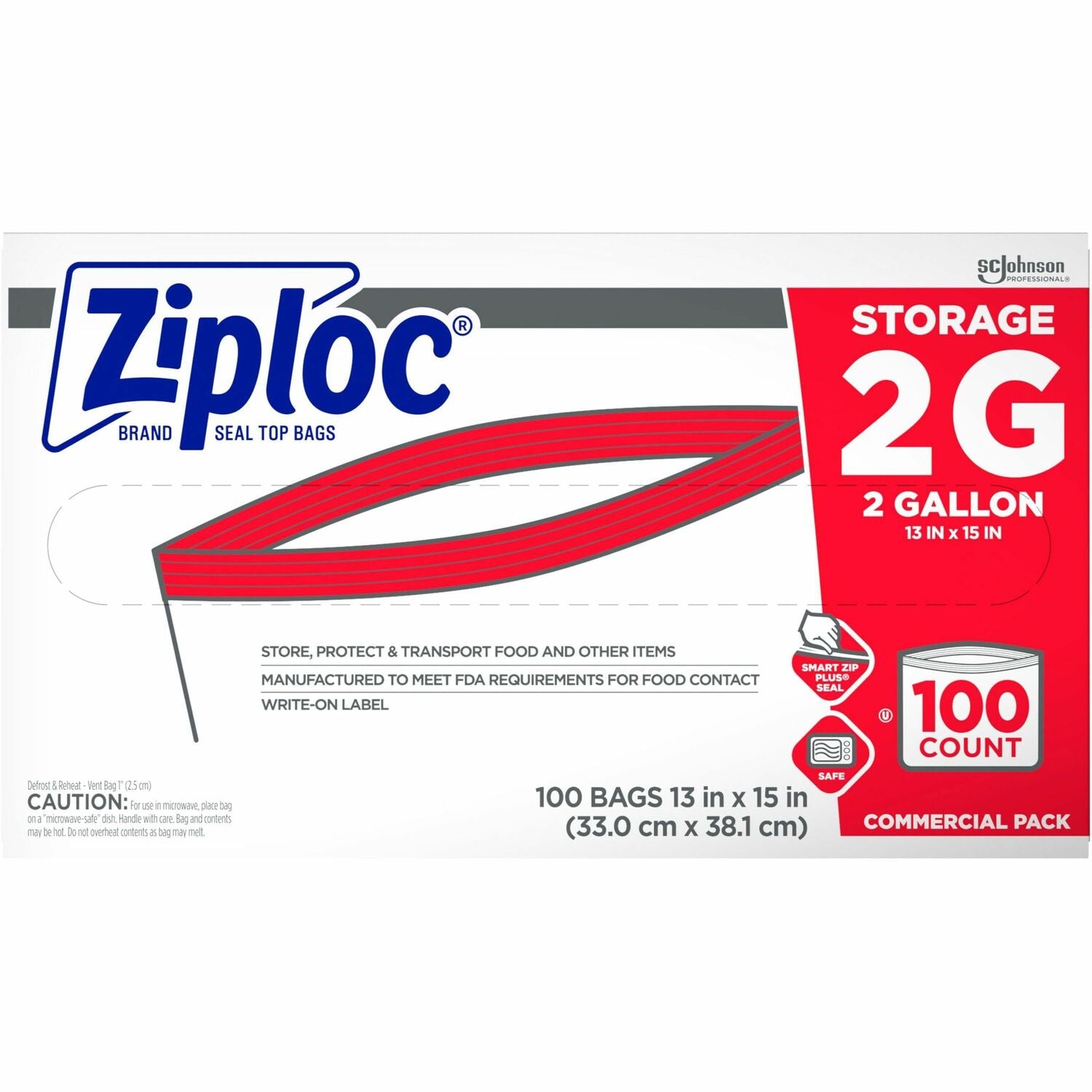 Wholesale Ziploc Bags: Discounts on Ziploc&reg; Brand 2-Gallon Storage Bags SJN682253