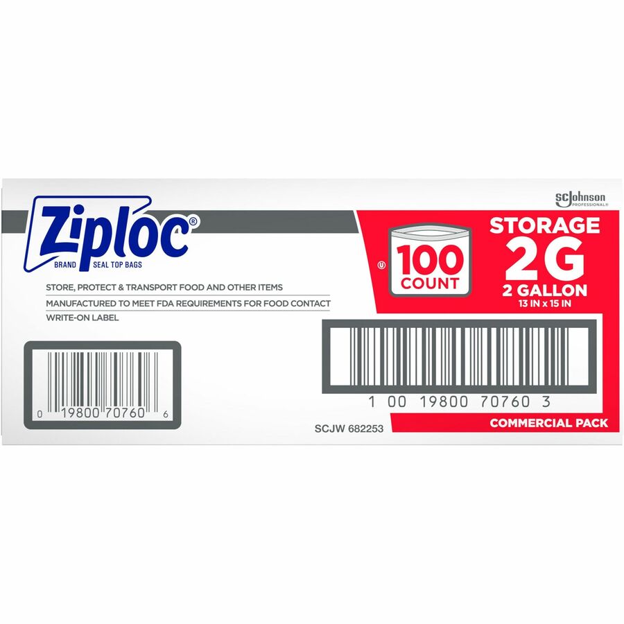 Wholesale Ziploc Bags: Discounts on Ziploc&reg; Brand 2-Gallon Storage Bags SJN682253