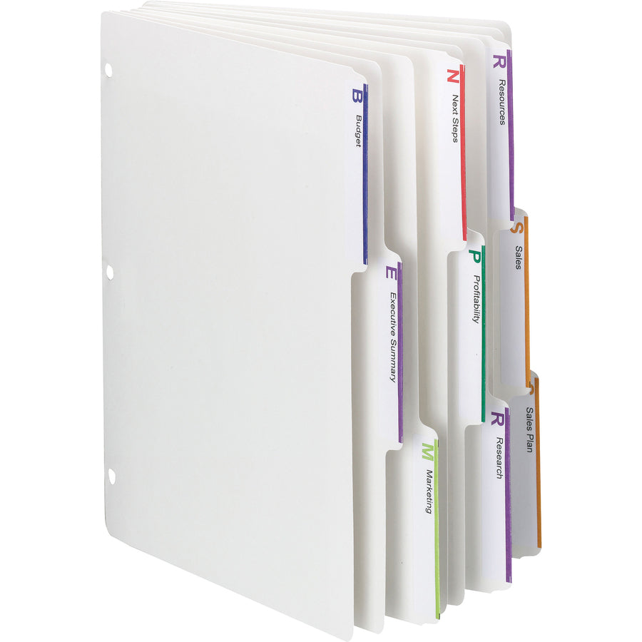 Wholesale Index Dividers: Discounts on Smead 3-ring Binder Index Dividers SMD89413