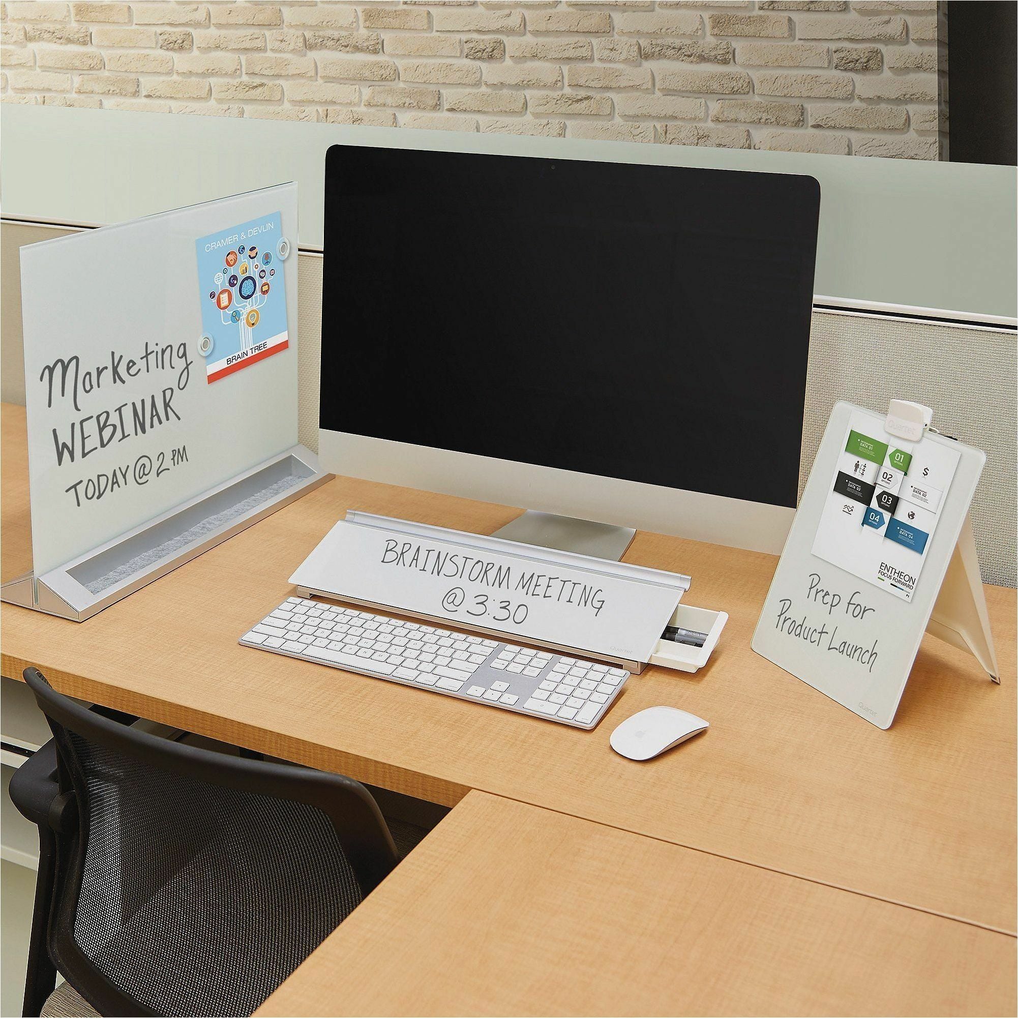 Quartet Magnetic Desktop Dry-Erase Panel