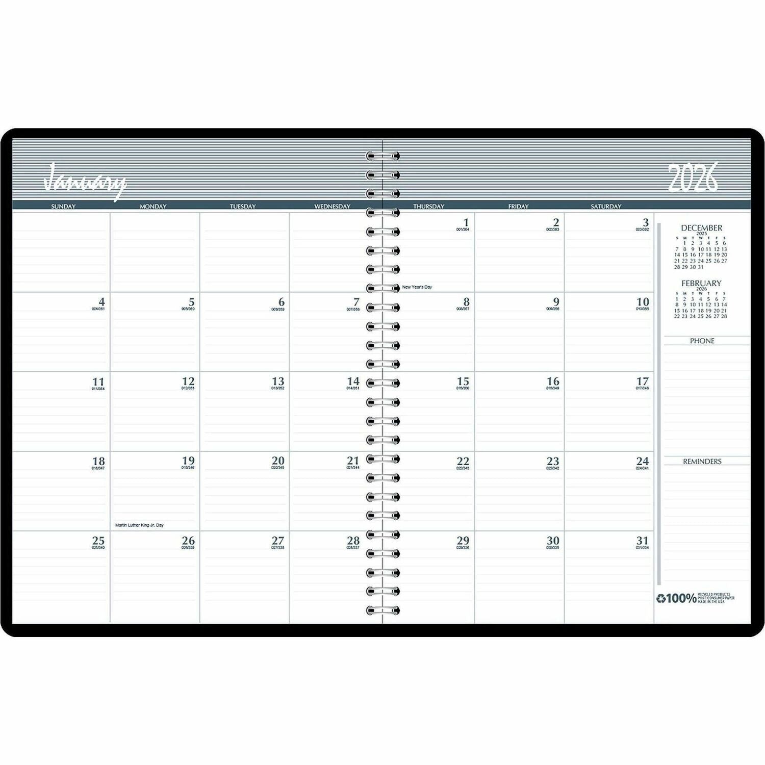 House of Doolittle MONTHLY PLANNER, 2 YR HARD CV