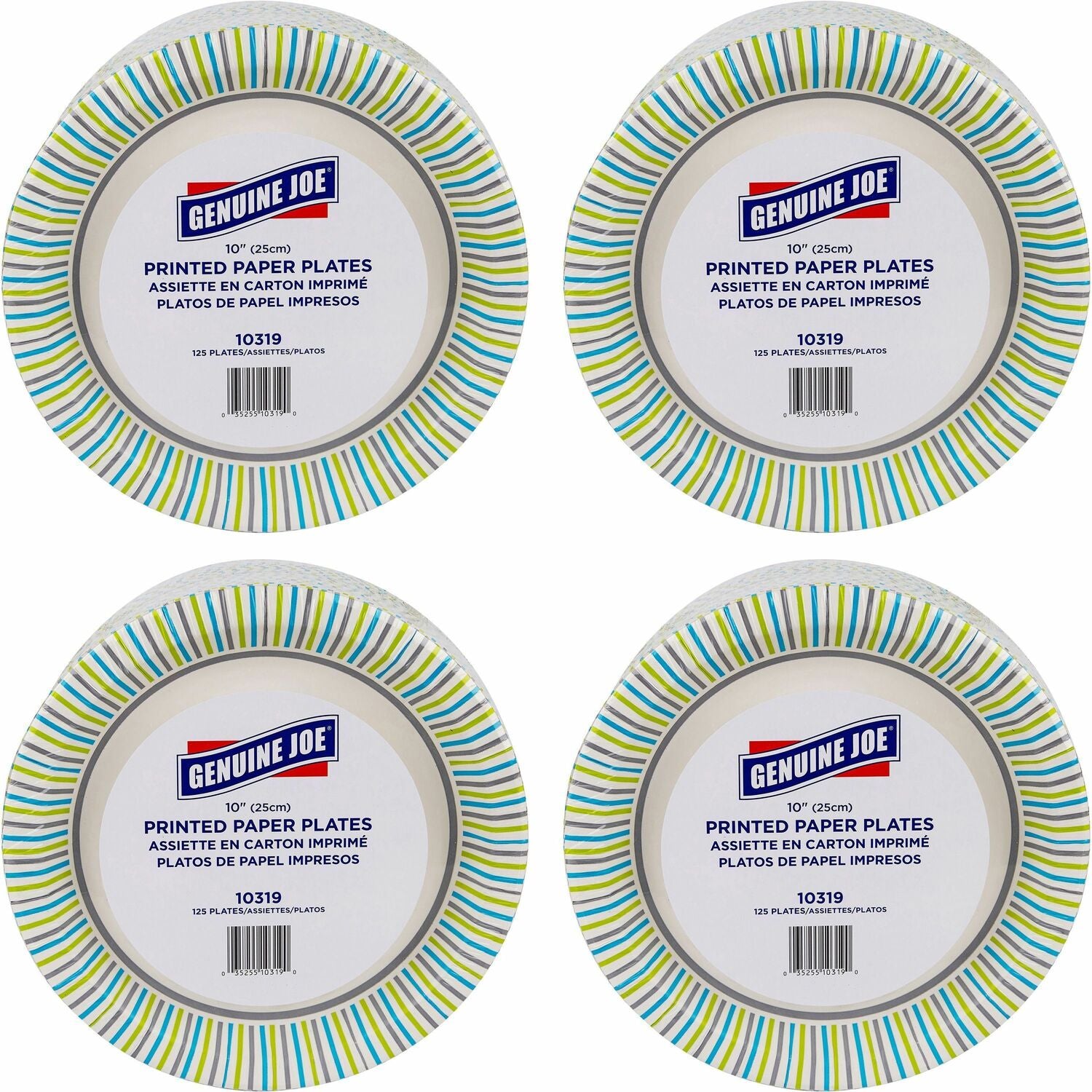 Genuine Joe Printed Paper Plates