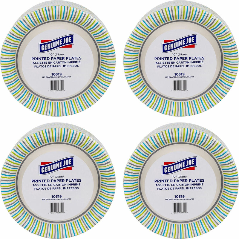 Genuine Joe Printed Paper Plates
