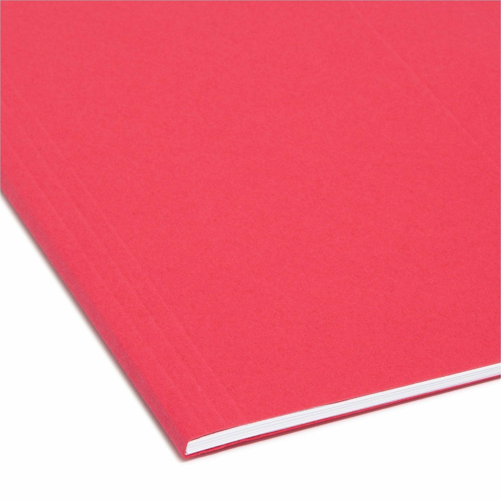 Smead FasTab Straight Tab Cut Letter Recycled Hanging Folder- 18 Per Box, 10 Boxes per Carton