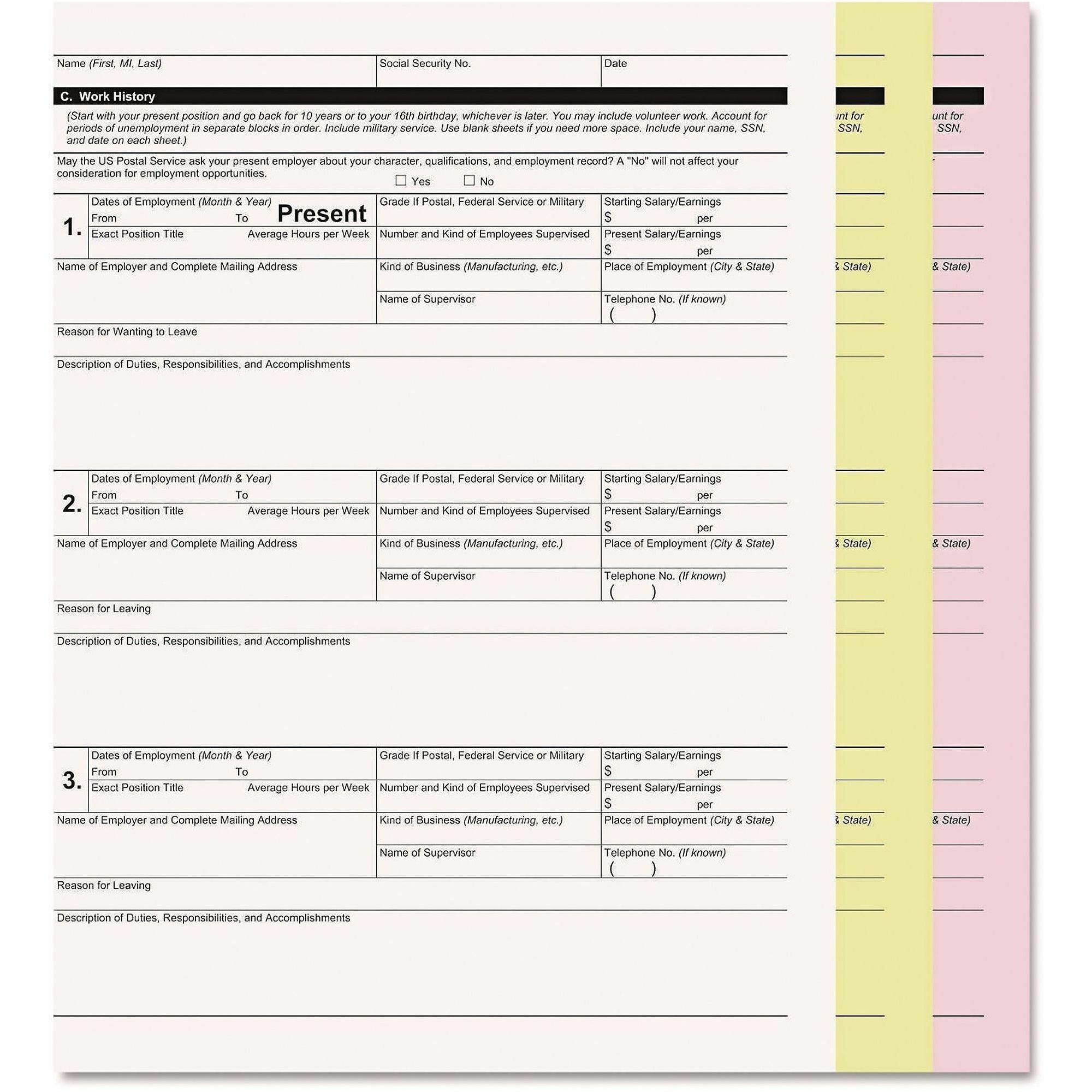 ICONEX Carbonless Paper - White, Yellow