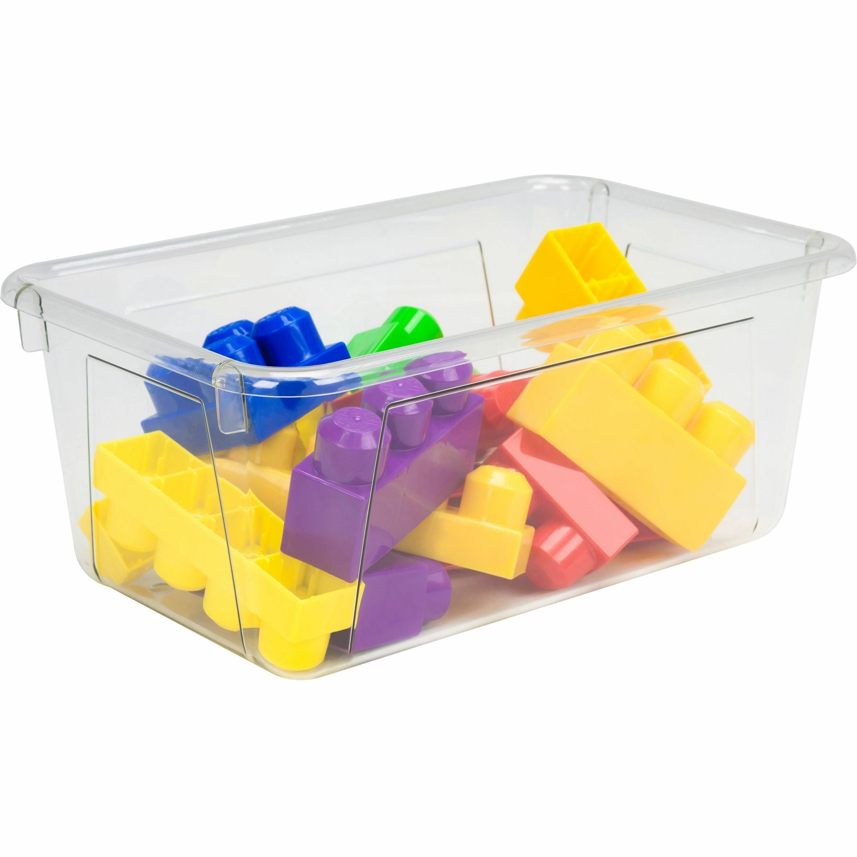 Storex Crystal Clear Cubby Bin