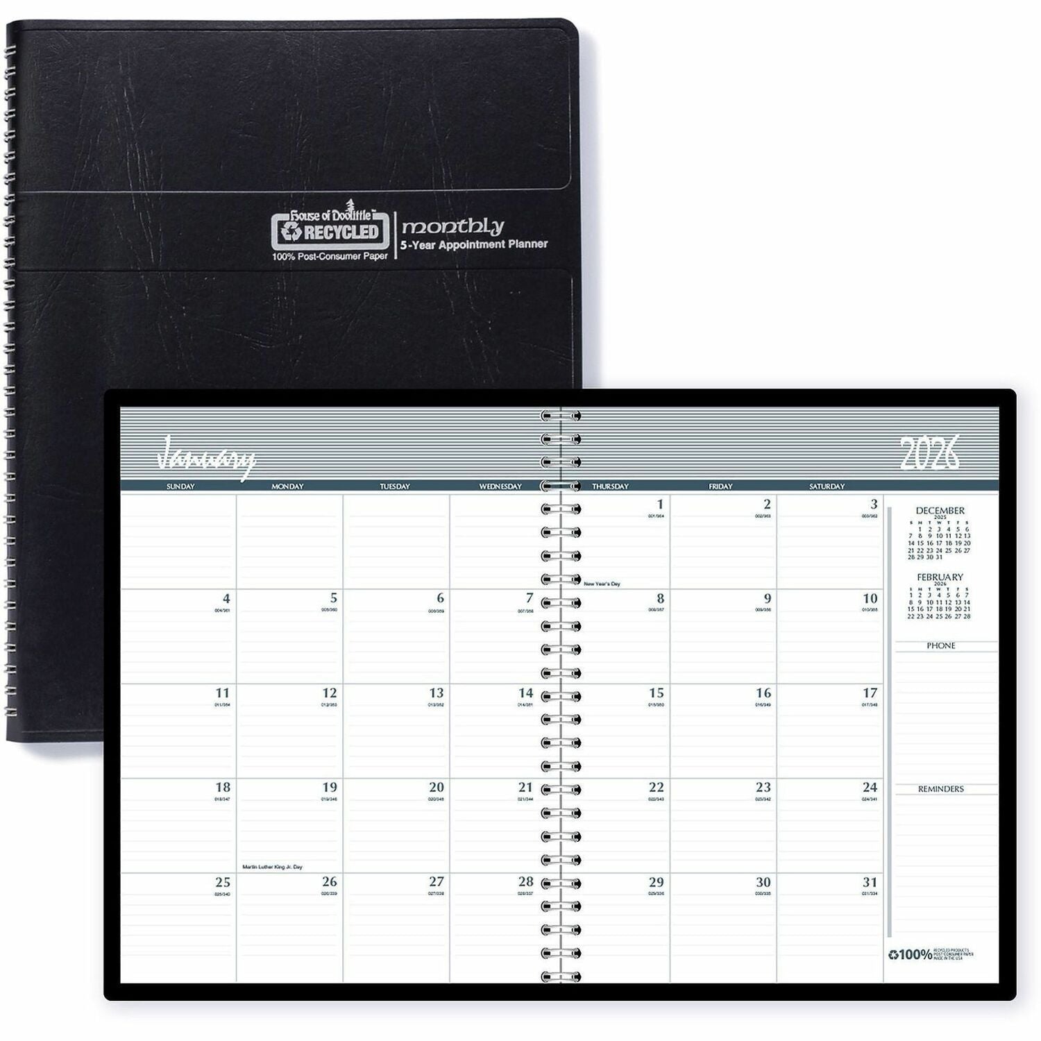 House of Doolittle MONTHLY PLANNER, 61 MO/5 YR
