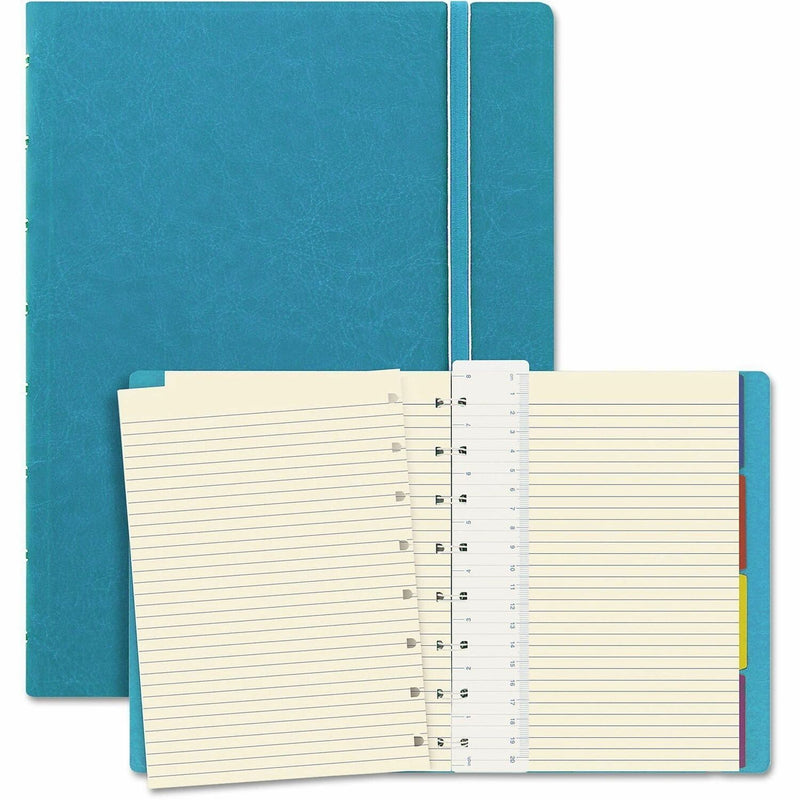 Notebook, College Rule, Aqua Cover, 8 1/4 x 5 13/16, 112 Sheets/Pad