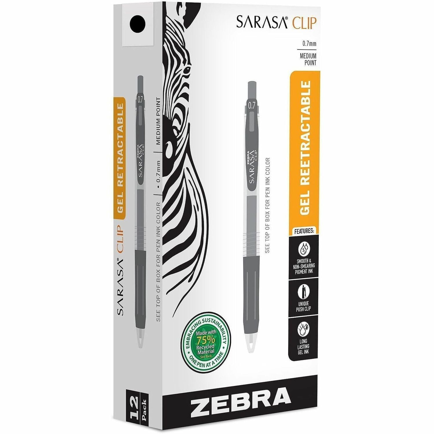 Zebra Pen Sarasa Clip Gel Ink Retractable Pens