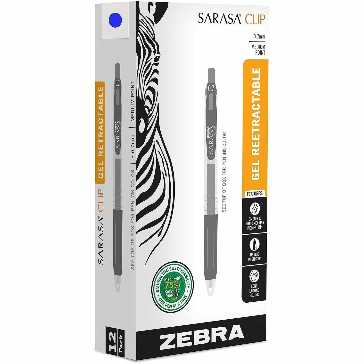 Zebra Pen Sarasa Clip Gel Ink Retractable Pens