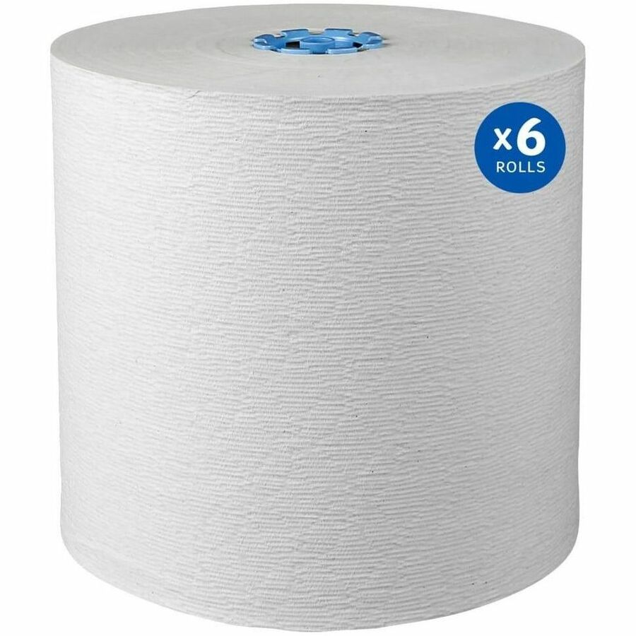 Pro Plus Hard Roll Towels, Green Harvest, 8" x 700 ft, White, 6 Roll/Carton