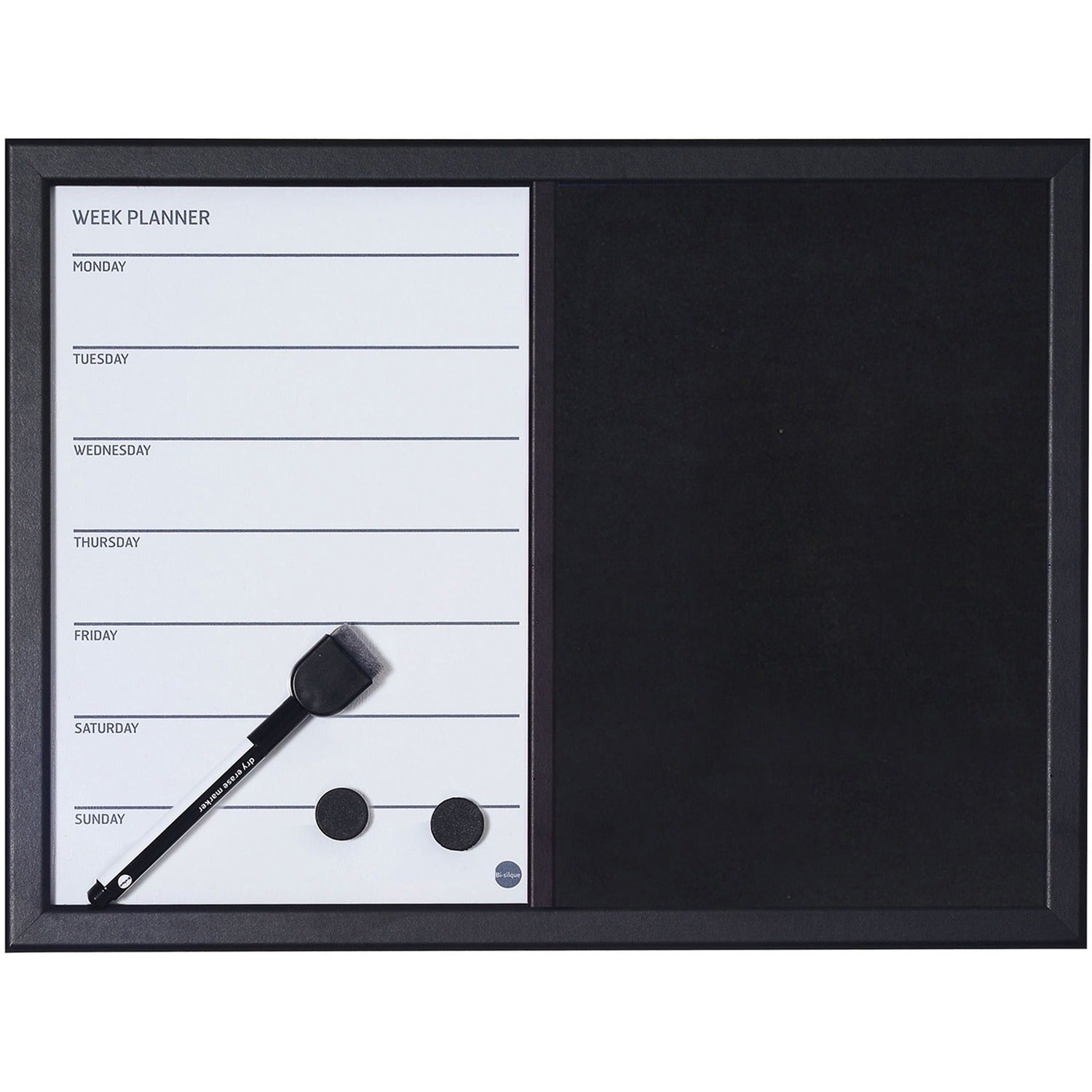 MasterVision 2-in-1 Magnetic Weekly Planner Board