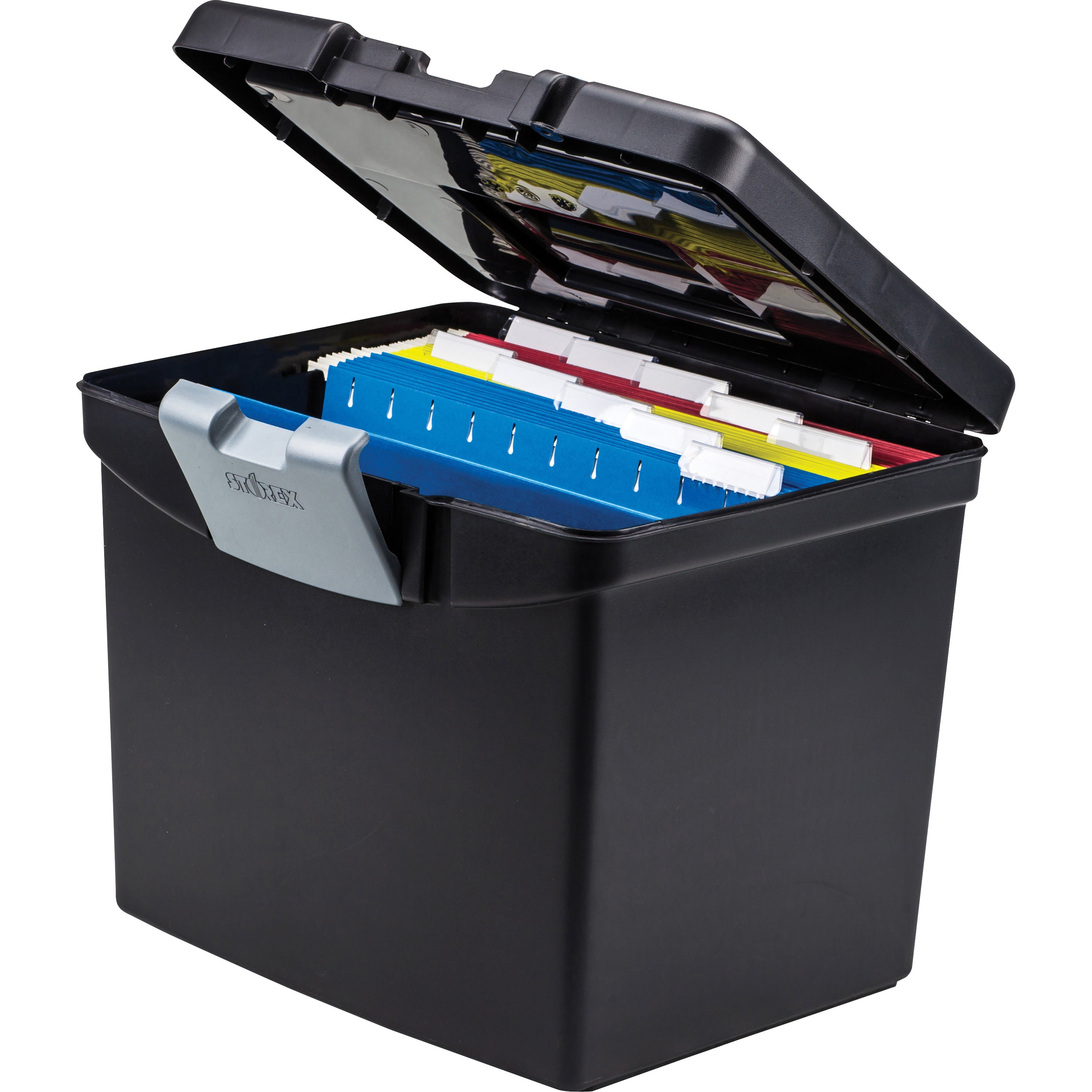 Storex Portable File Storage Box with XL Lid