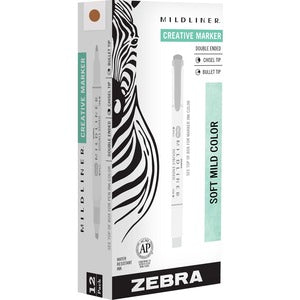 Zebra Pen Mildliner Double Ended Highlighter Brown Dozen