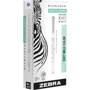 Zebra Pen Mildliner Double Ended Highlighter Dark Blue Dozen