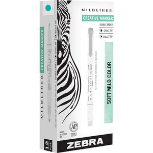 Zebra Pen Mildliner Double Ended Highlighter Summer Green Dozen