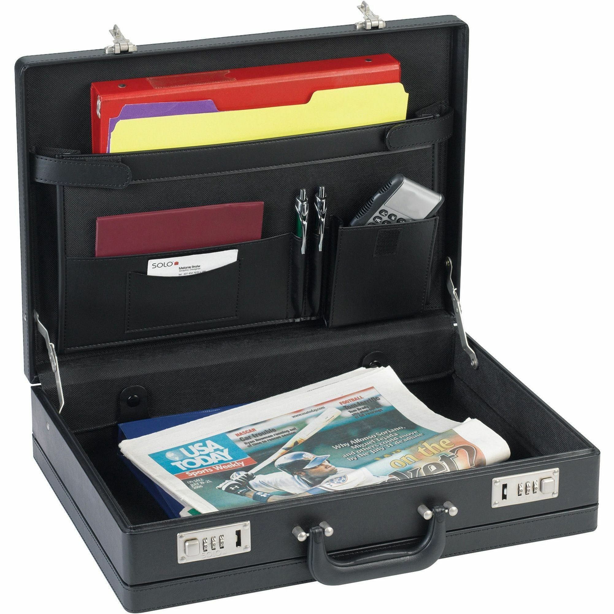 NuSparc Carrying Case (Attach&eacute;) Document, Paper, Business Card, Pen - Black