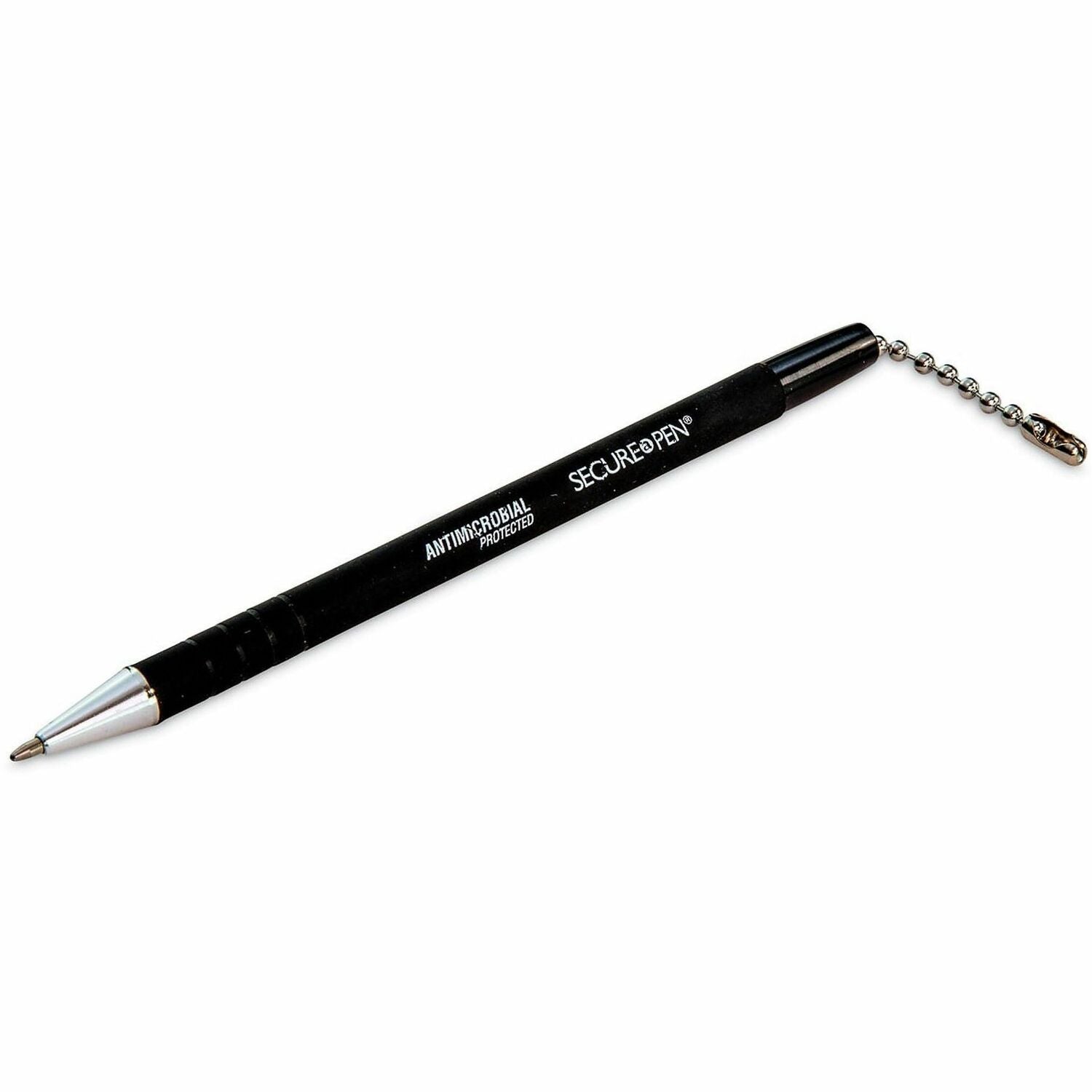 Replacement Antimicrobial Counter Chain Ballpoint Counter Pen, Medium, 1 mm, Black Ink, Black