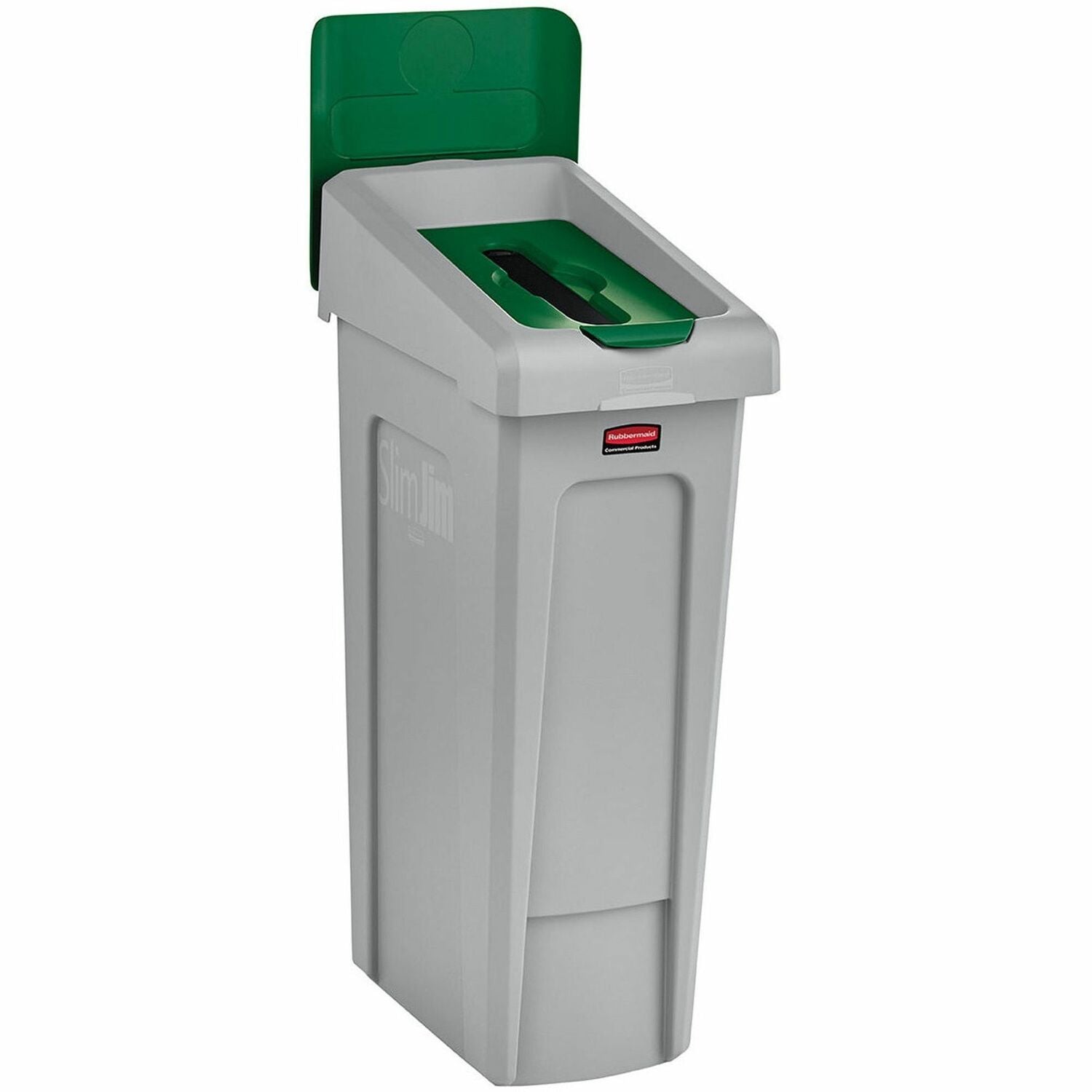 Rubbermaid Commercial Slim Jim Recycling Station 1-Stream Paper, 23 Gal - 2185054