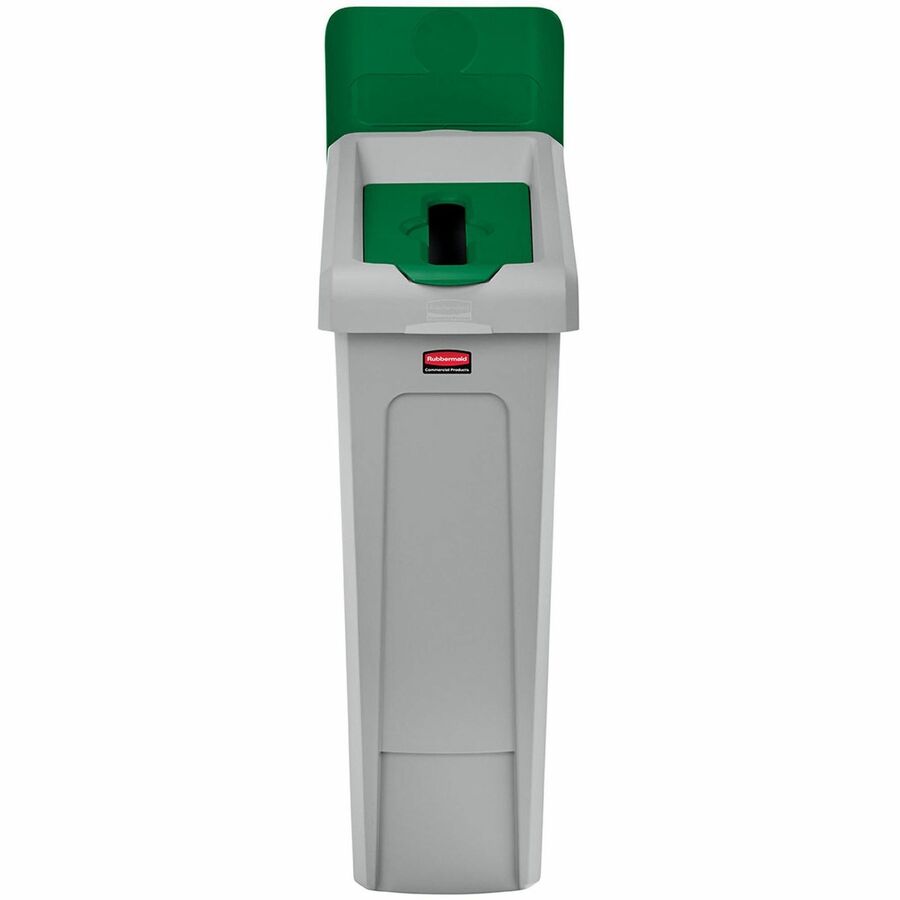 Rubbermaid Commercial Slim Jim Recycling Station 1-Stream Paper, 23 Gal - 2185054