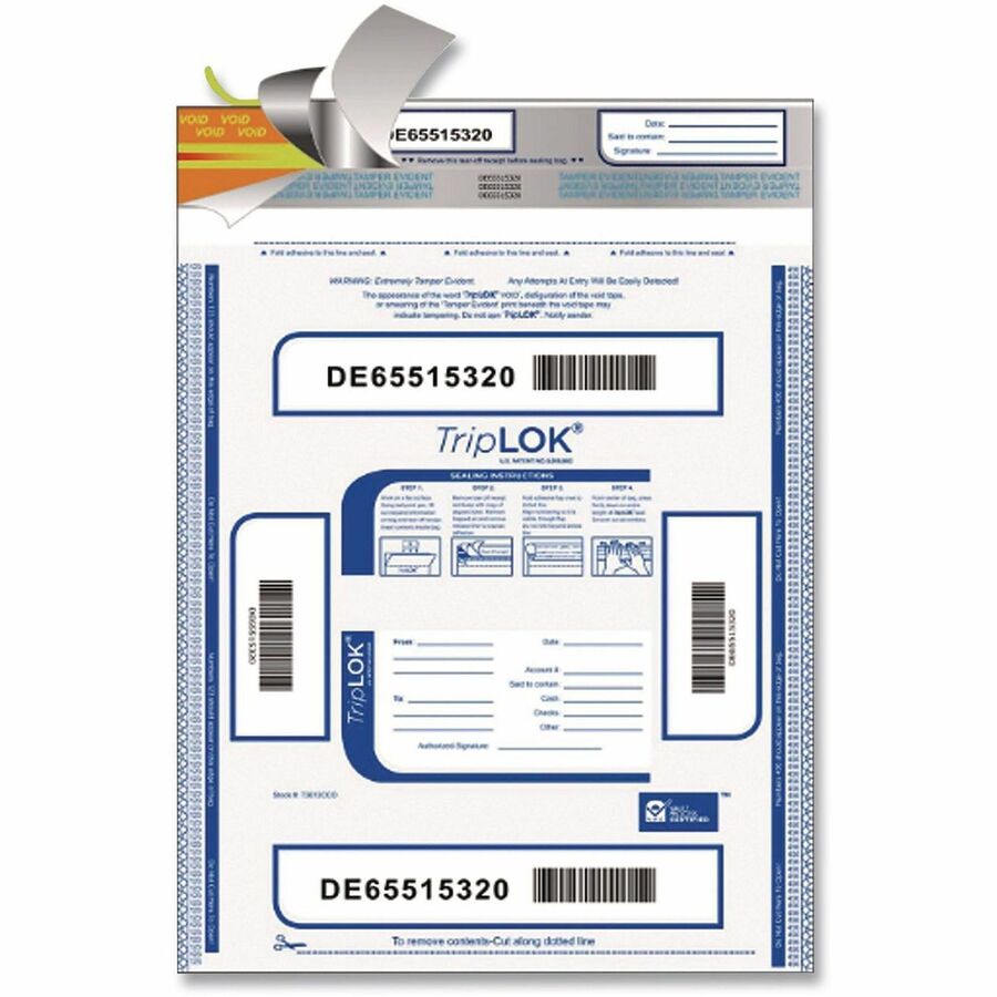 Deposit Bag, Plastic, 12 x 16, Clear, 500/Carton