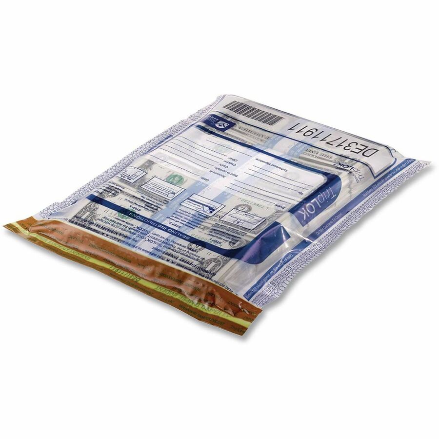 Deposit Bag, Plastic, 12 x 16, Clear, 500/Carton