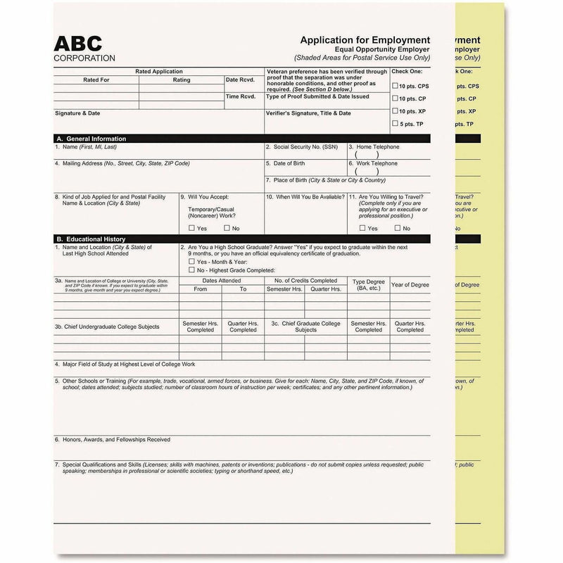 Digital Carbonless Paper, 2-Part, 8.5 x 11, White/Canary, 1,250/Carton