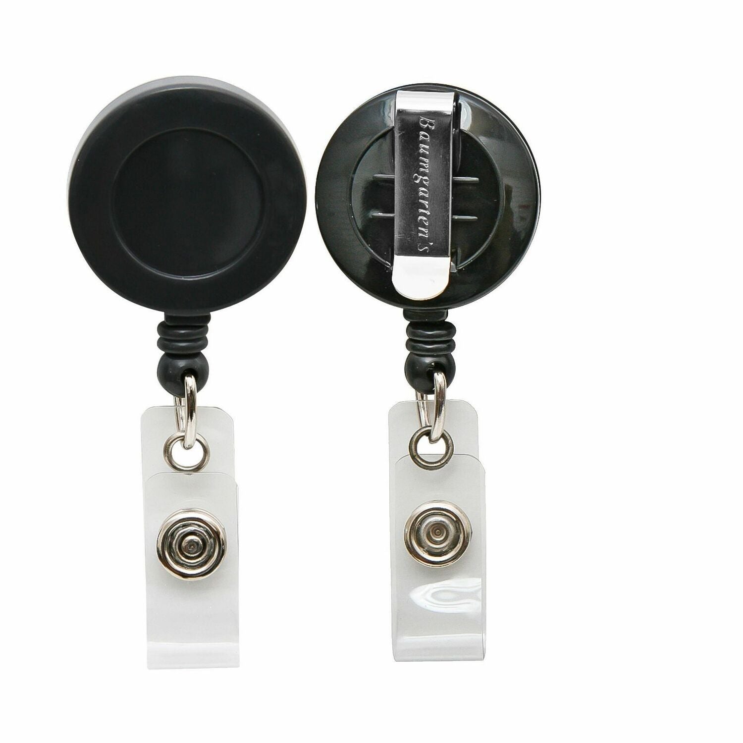 Wholesale Badge Holders: Discounts on Baumgartens SICURIX Card Reel with Belt Clip BAU68424