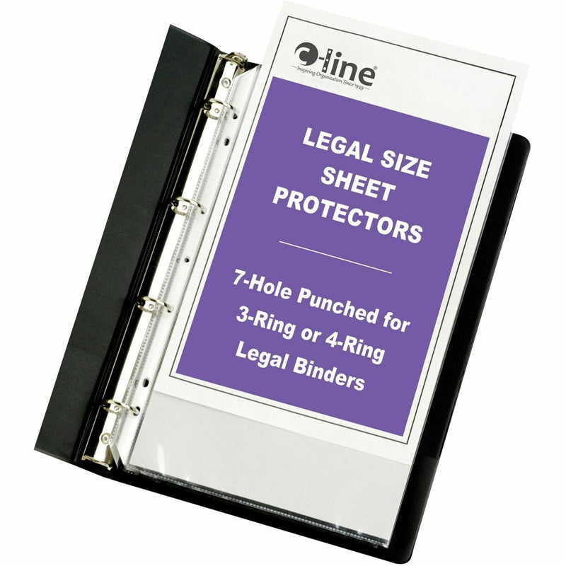 Wholesale Sheet Protectors: Discounts on C-Line Top Loading Legal Sized Sheet Protector CLI62047