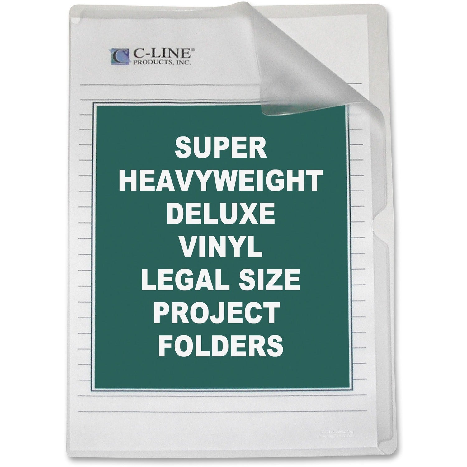 Wholesale Project Files & Folders: Discounts on C-Line Deluxe Non-Glare Vinyl Project Folder CLI62139