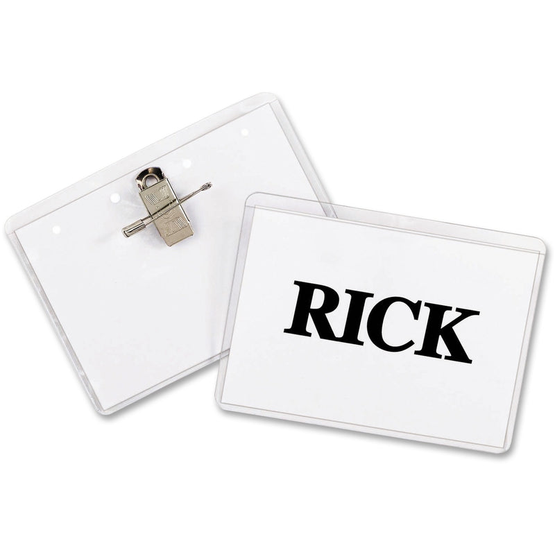 Wholesale Name Badge Holders & Kits: Discounts on C-Line Clip Pin Badge Holder Kit CLI95743