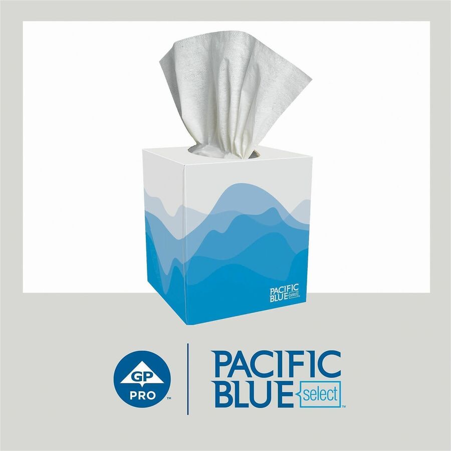 Pacific Blue Select Facial Tissue by GP Pro - Cube Box
