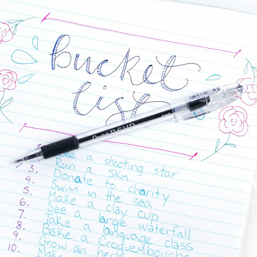 Wholesale Ballpoint Pens: Discounts on Pentel R.S.V.P. Ballpoint Stick Pens PENBK90A