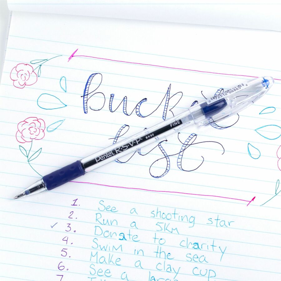 Wholesale Ballpoint Pens: Discounts on Pentel R.S.V.P. Ballpoint Stick Pens PENBK90C