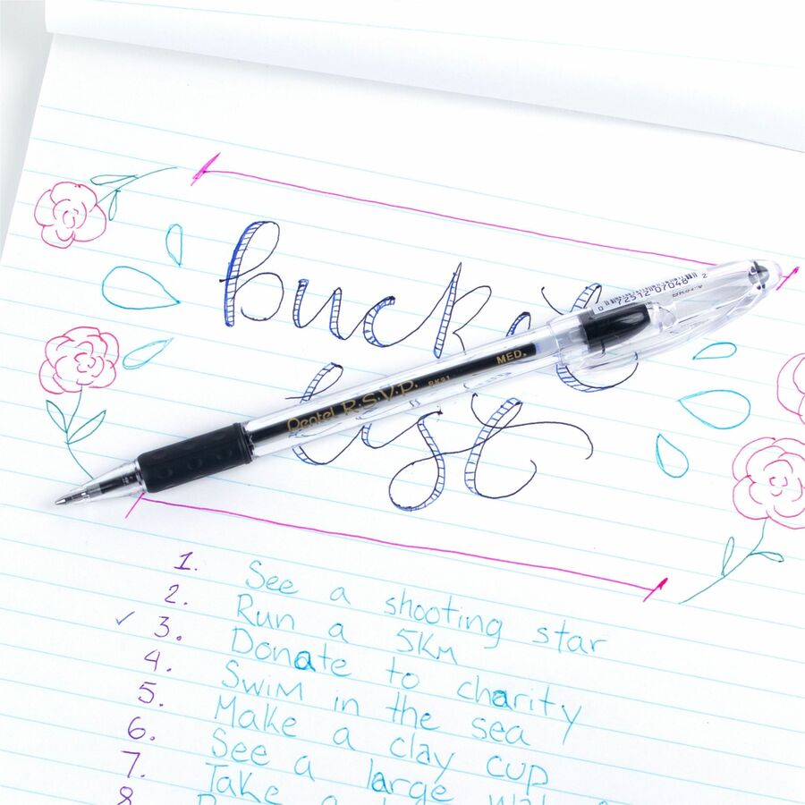 Wholesale Ballpoint Pens: Discounts on Pentel R.S.V.P. Ballpoint Stick Pens PENBK91A