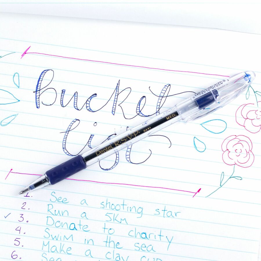 Wholesale Ballpoint Pens: Discounts on Pentel R.S.V.P. Ballpoint Stick Pens PENBK91C