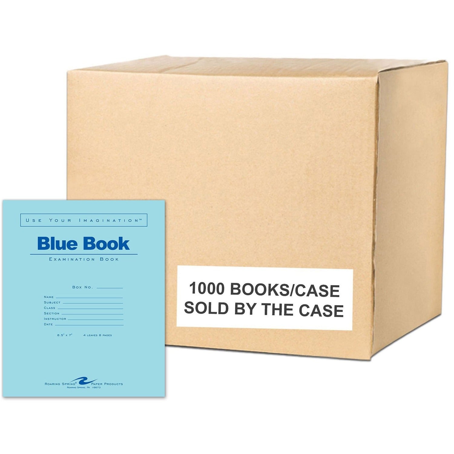 Roaring Spring Examination Blue Book - 1000 per Carton