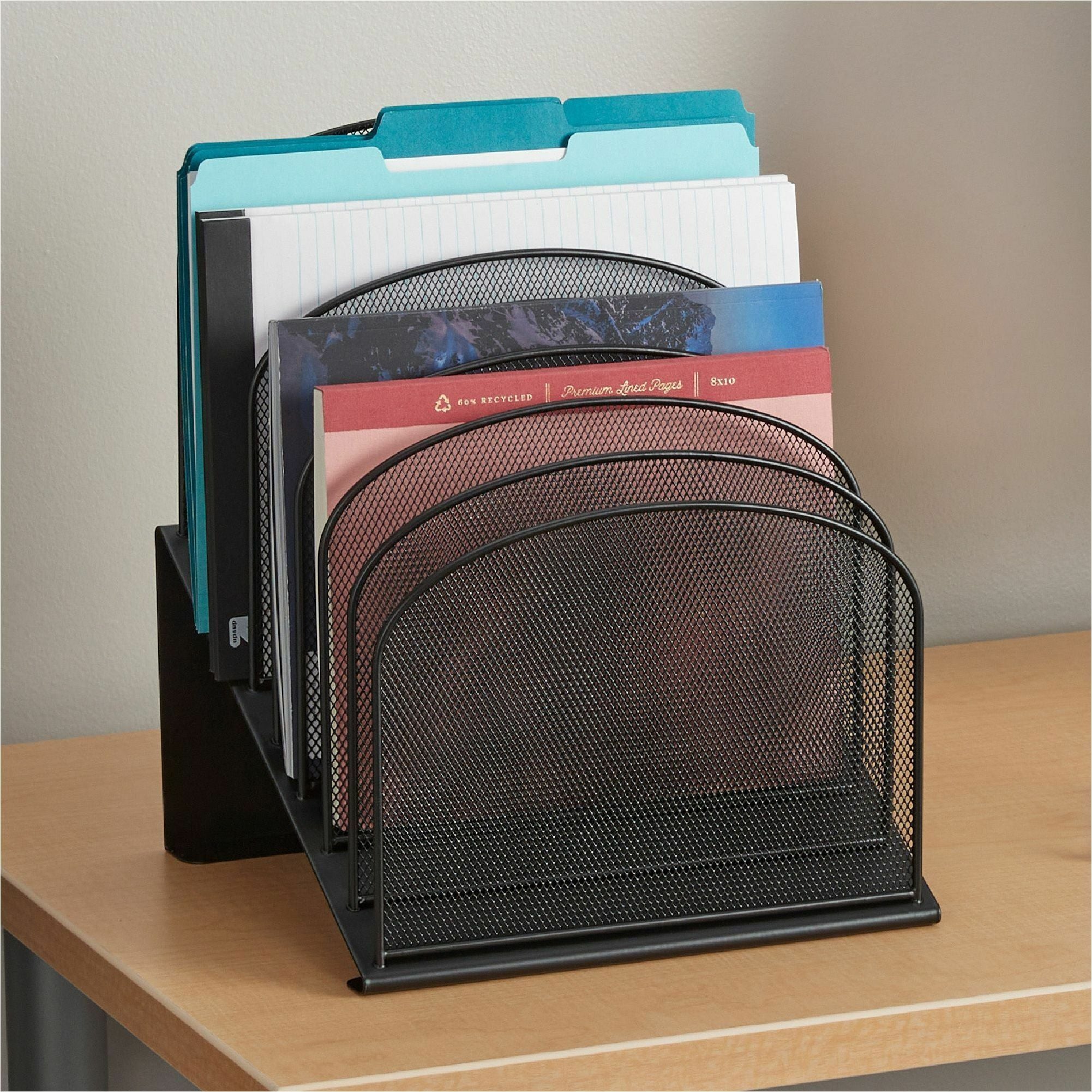 Safco Onyx Wire Mesh Desktop Organizer