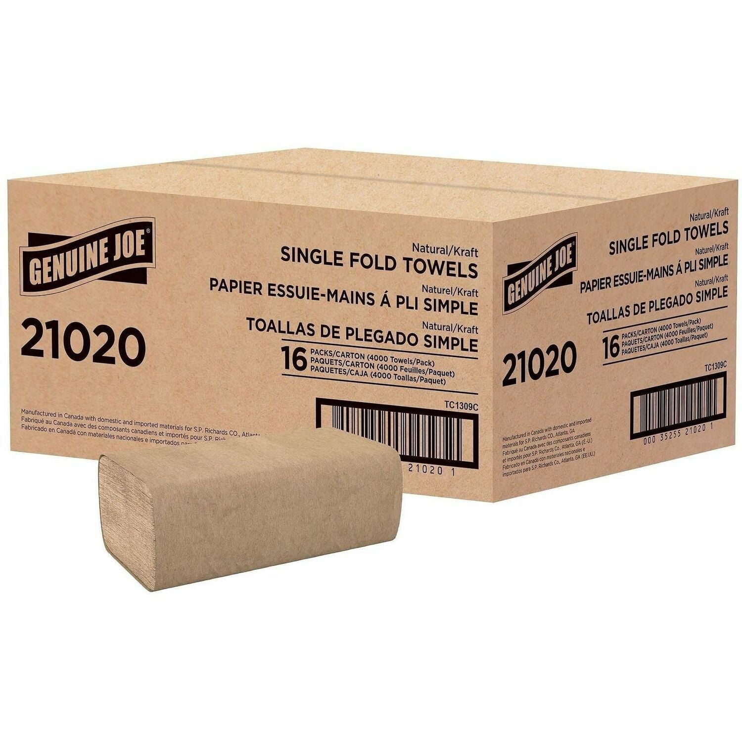 Wholesale Genuine Joe Paper Towels: Discounts on Genuine Joe Single-Fold Value Paper Towels GJO21020