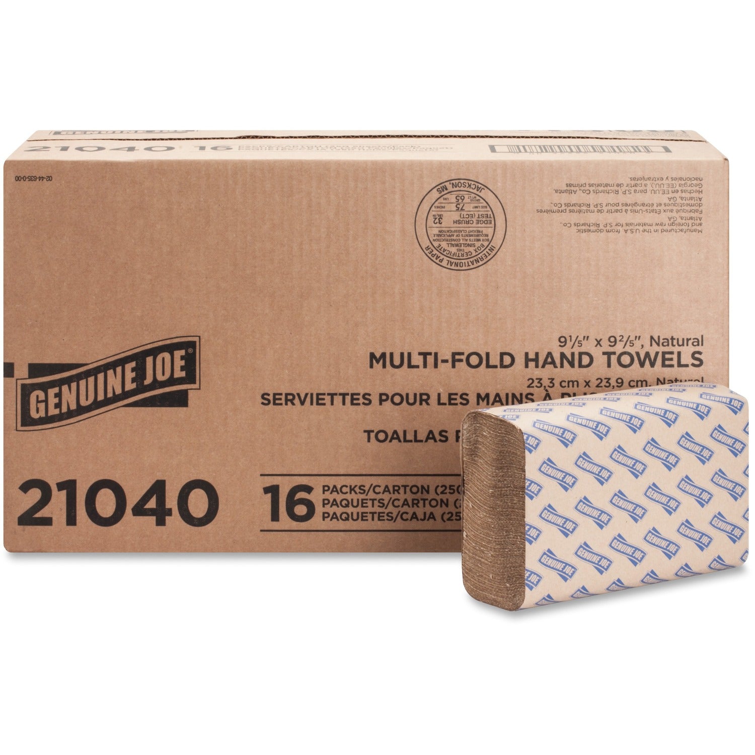 Wholesale Genuine Joe Paper Towels: Discounts on Genuine Joe Multifold Natural Towels GJO21040