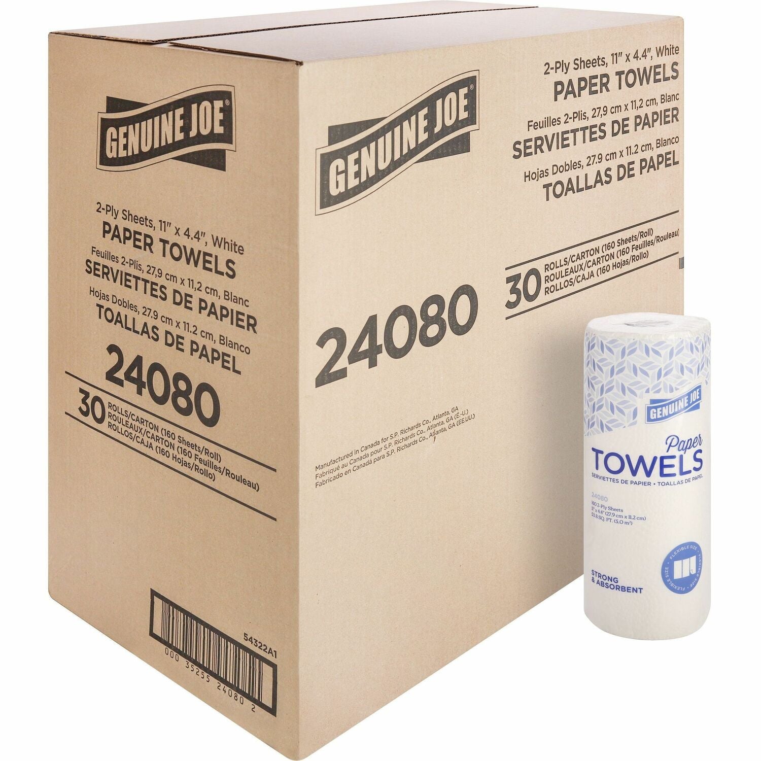 Wholesale Genuine Joe Paper Towels: Discounts on Genuine Joe 2-Ply Household Roll Paper Towels GJO24080