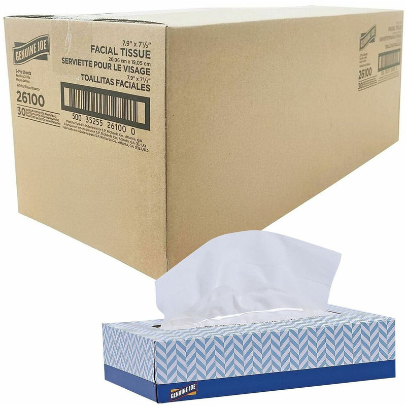 Wholesale Genuine Joe Facial Tissues: Discounts on Genuine Joe 2-Ply Facial Tissue GJO26100