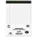 USDA Certified Bio-Preferred Legal Pad, Ruled, Ltr, 40 Sheets, White, 12/Pack