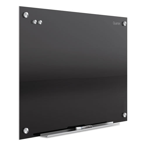 Infinity Magnetic Glass Marker Board, 24 x18, Black