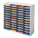 Wholesale Racks & Organizers: Discounts on Fellowes Literature Organizer - 48 Compartment Sorter, Dove Gray FEL25081