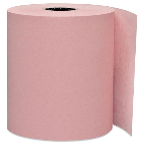 Impact Bond Paper Rolls, 0.45" Core, 3" x 165 ft, Pink, 50/Carton