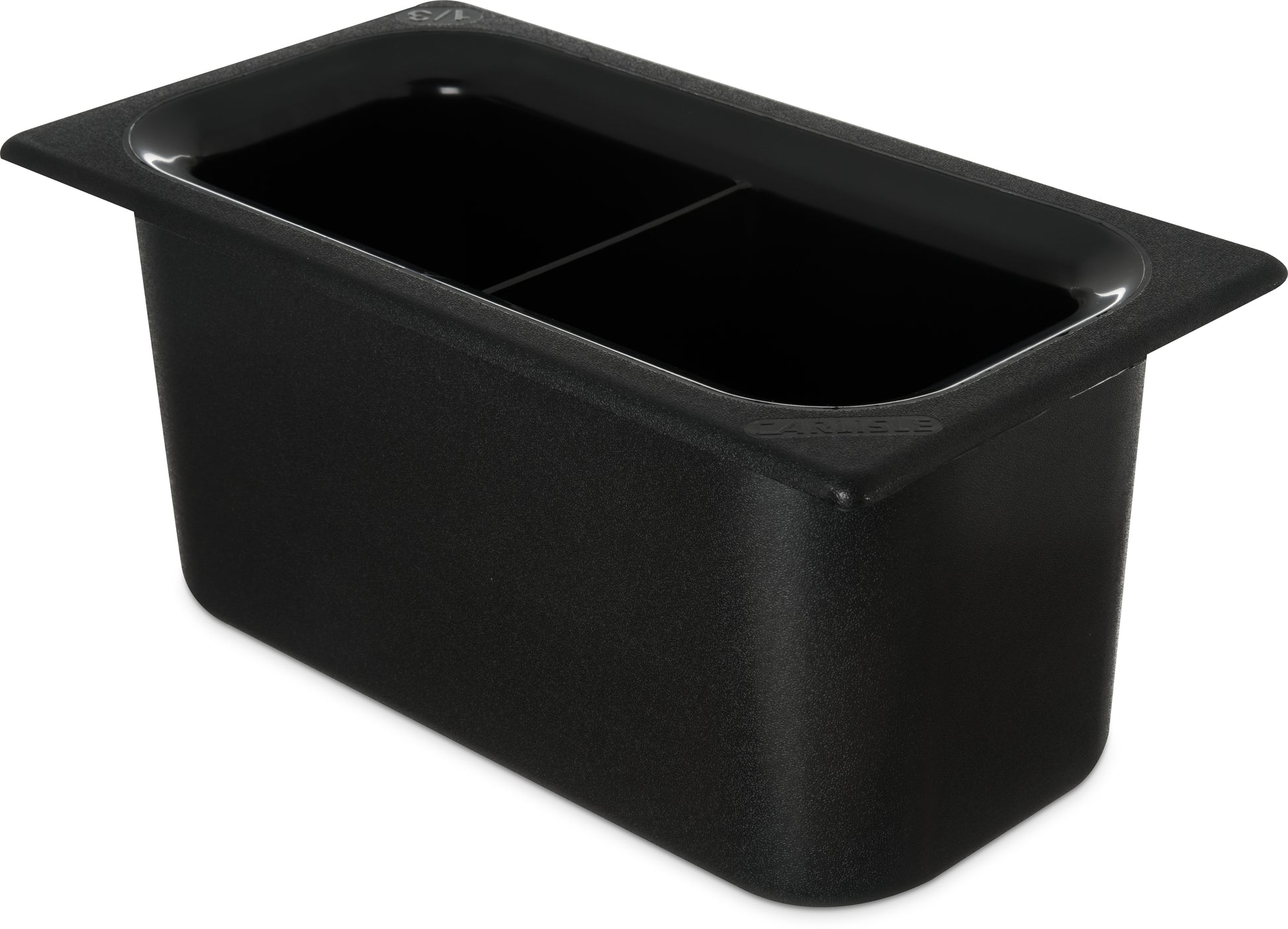 Coldmaster Food Pan With Divider 1/3 Size - Black - CM110303