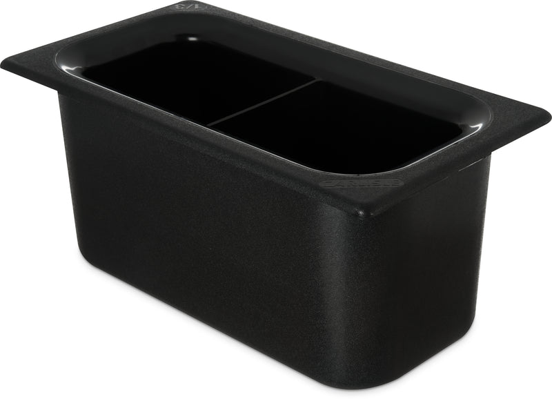 Coldmaster Food Pan With Divider 1/3 Size - Black - CM110303