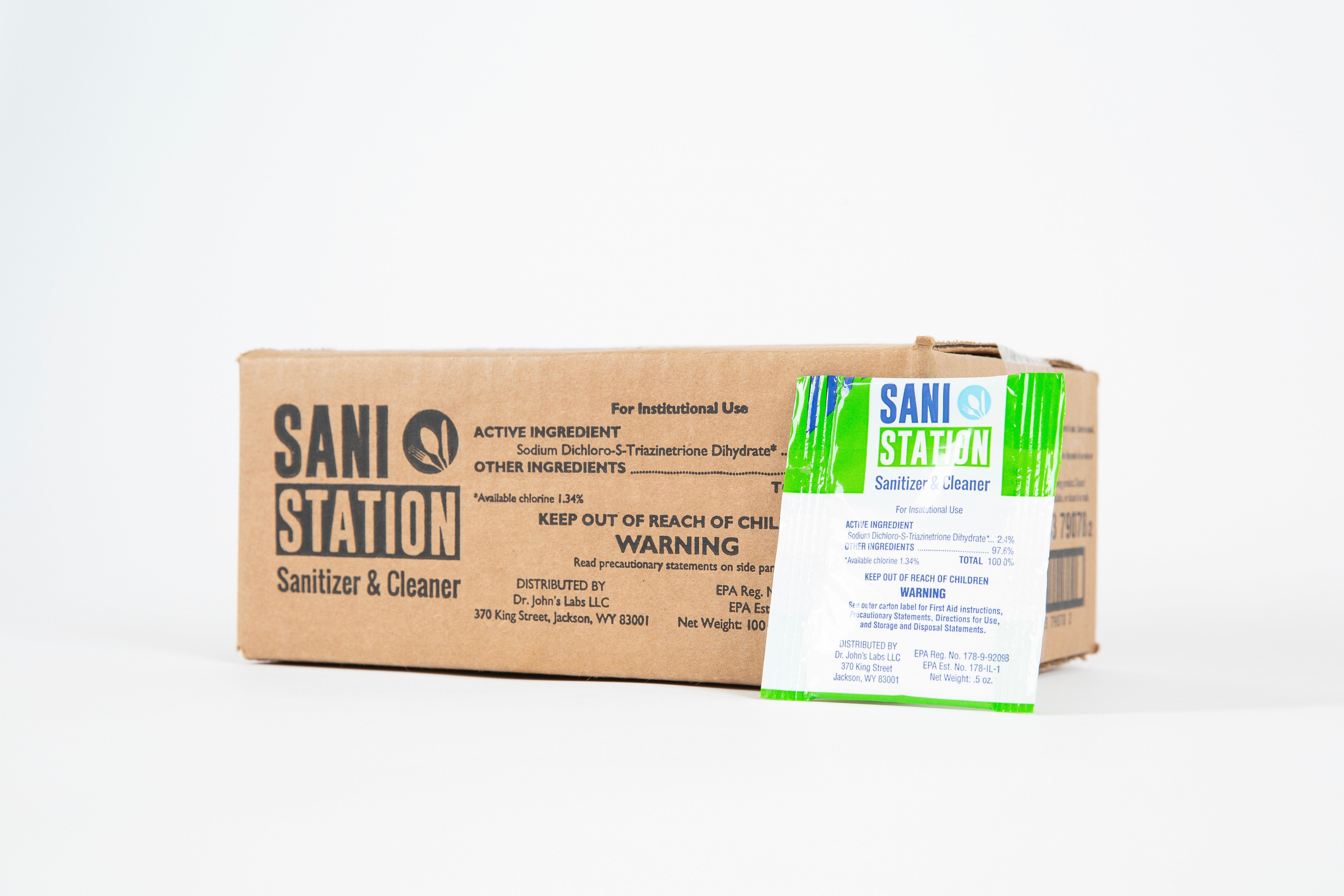 Sanitizer Packets For 5" And 7.5" Sani Stations - SANIS05WS-100