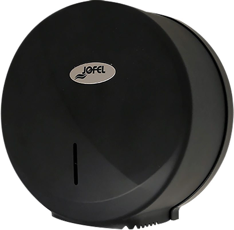 Jofel Valor Single Tissue Dispenser, Plastic, Matte 9" - Black - R2100MBK